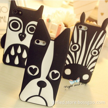 Cute Owl Design Dog Case Pattern TPU Case for iPhone5